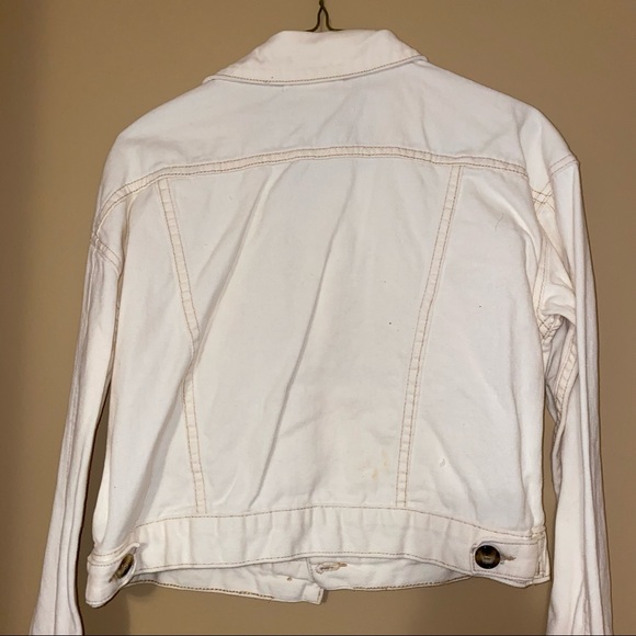 Cream Coloured Denim Jacket - Picture 2 of 4
